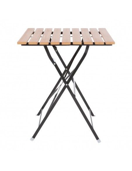 Table bistro carrée en imitation bois Bolero 600mm