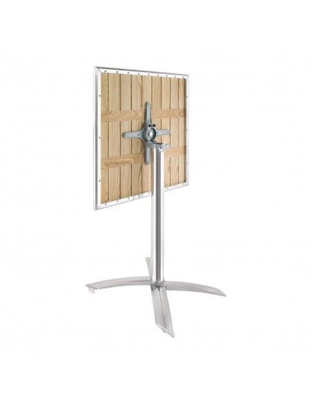 Table bistro carrée plateau basculant frêne Bolero 600mm
