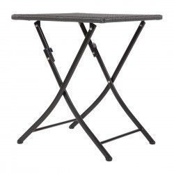 Table carrée pliante en rotin PE Bolero 600mm 2