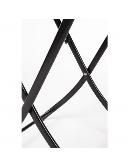 Table carrée pliante en rotin PE Bolero 600mm