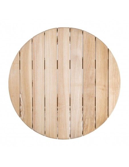 Table ronde en frêne et aluminium Bolero 600mm