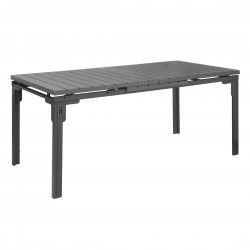 Table d'extérieur à lattes extensible Bolero Valletta grise 1800mm