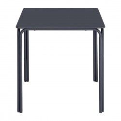 Table carrée en acier Bolero Adeline 700mm bleu ardoise 2