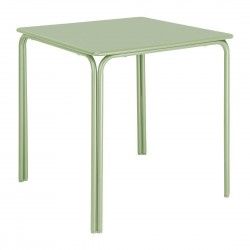 Table carrée en acier Bolero Adeline 700mm vert clair