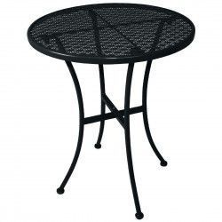 Table bistro ronde en acier ajouré Bolero noire 600mm (lot de 15) 2