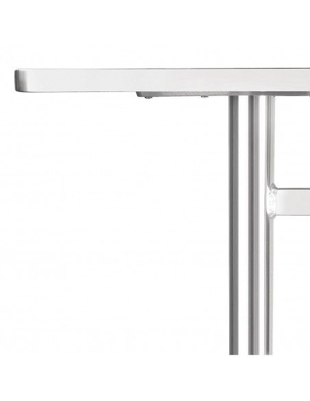 Table rectangulaire à deux pieds Bolero 600mm
