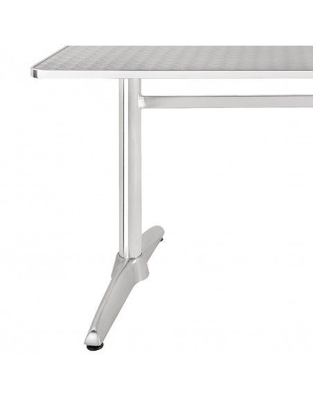 Table rectangulaire à deux pieds Bolero 600mm
