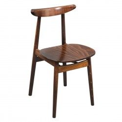 Chaises en bois courbé Fameg Cowhorn noyer naturel (lot de 2)