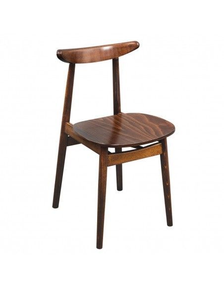 Chaises en bois courbé Fameg Cowhorn noyer naturel (lot de 2)