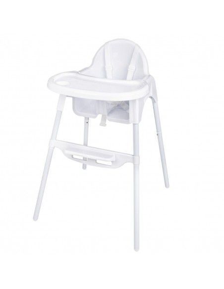 Chaise haute bébé Bolero blanc brillant