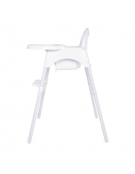 Chaise haute bébé Bolero blanc brillant