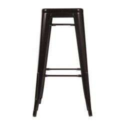 Tabourets hauts en acier galvanisé Bolero Bistro noirs (lot de 4) 2