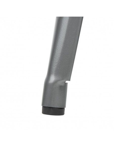 Tabourets hauts en acier gris métal avec dossier Bolero Bistro (lot de 4)