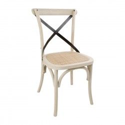 Chaises en chêne avec dossier croisé Bolero sable