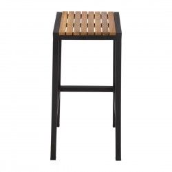 Tabourets de bar en acier et acacia Bolero (lot de 2) 2