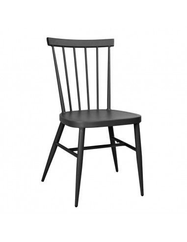 Chaises en aluminium Bolero Windsor noires (lot de 4)