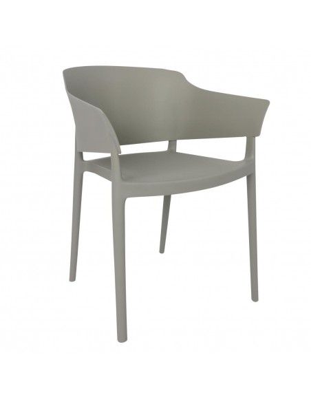 Fauteuils Lorenzo Café Bolero gris (lot de 2)