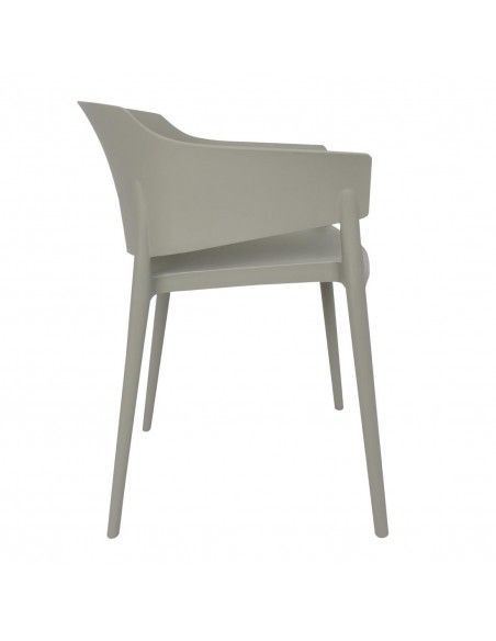 Fauteuils Lorenzo Café Bolero gris (lot de 2)