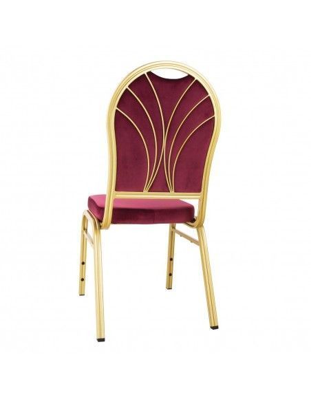 Chaises de banquet bordeaux Bolero Regal (lot de 4)