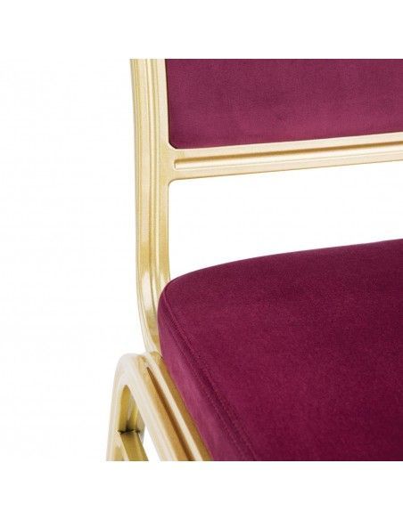 Chaises de banquet bordeaux Bolero Regal (lot de 4)