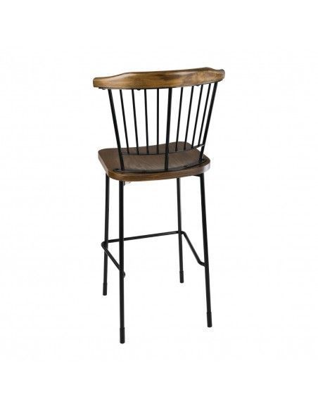 Tabourets hauts Scandi Bolero noirs (lot de 2)