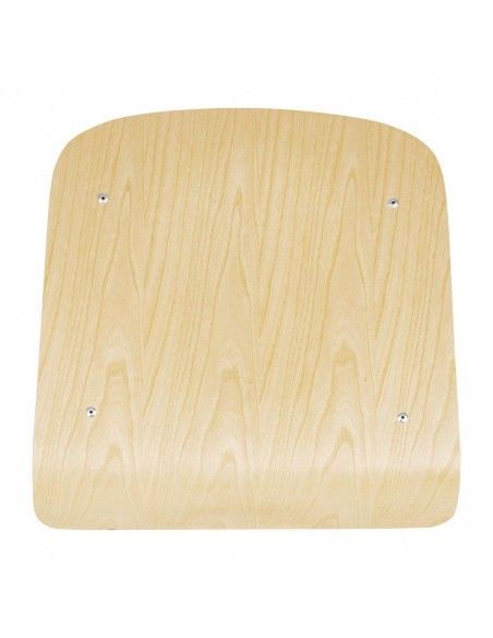 Chaises avec assise et dossier en bois Bolero Cantina galvanisées (lot de 4)