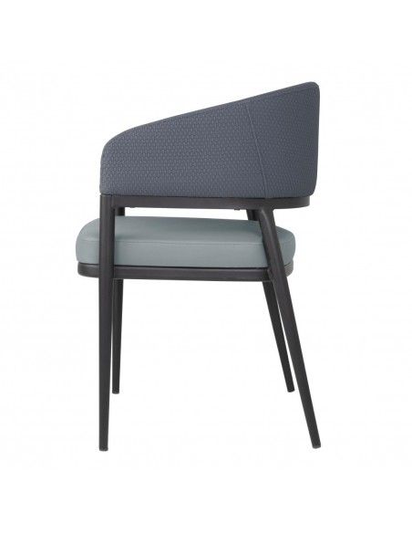 Fauteuils d'intérieur Bolero Meridian bleus (lot de 2)