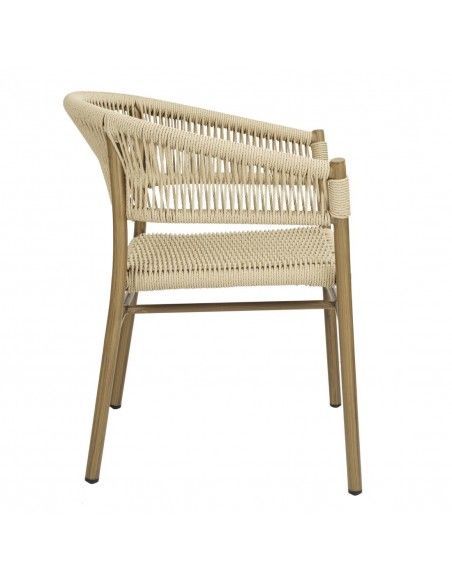 Fauteuils en corde naturelle tressée Bolero Florence (lot de 2)