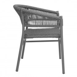 Fauteuils en corde grise tressée Bolero Florence (lot de 2) 2