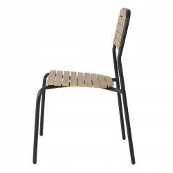 Chaises d'extérieur effet bois Bolero Santorini (lot de 4) 2