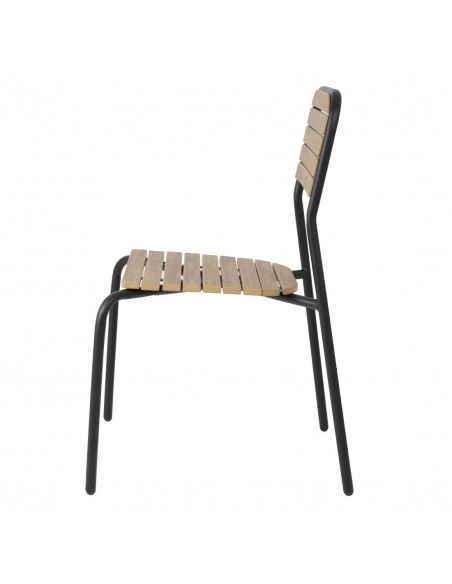 Chaises d'extérieur effet bois Bolero Santorini (lot de 4)