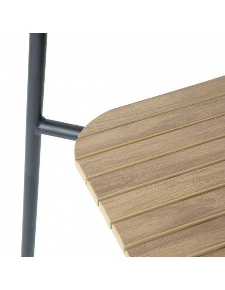 Chaises d'extérieur effet bois Bolero Santorini (lot de 4)