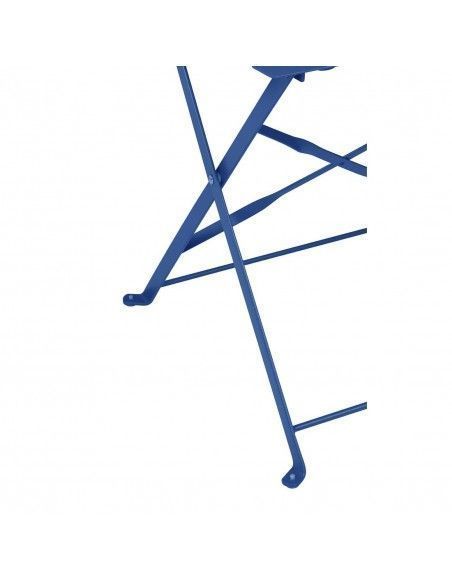 Chaises de terrasse pliantes Bolero Perth bleu marine foncé (lot de 2)
