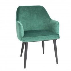 Chaises en velours Bolero Lia vertes (lot de 2)