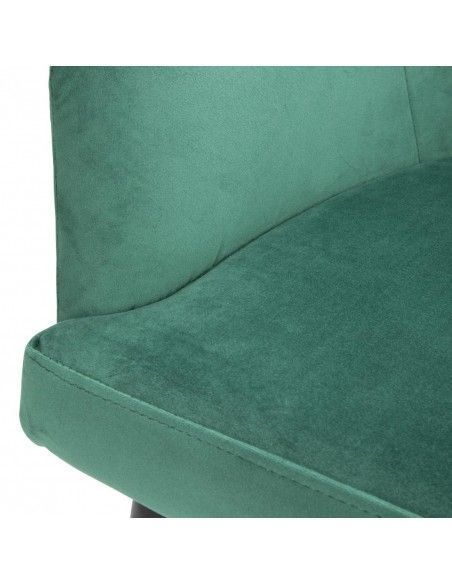 Chaises en velours Bolero Lia vertes (lot de 2)