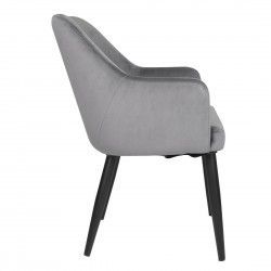 Chaises en velours Bolero Lia grises (lot de 2) 2