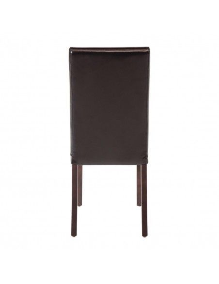 Chaises en simili cuir Bolero noires (Lot de 2)