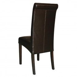 Chaises en simili cuir à dossier incurvé Bolero noires (Lot de 2) 2