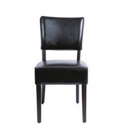 Chaises confortables en simili cuir Bolero marron foncé (Lot de 2) 2