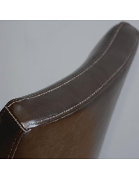Chaises confortables en simili cuir Bolero marron foncé (Lot de 2)