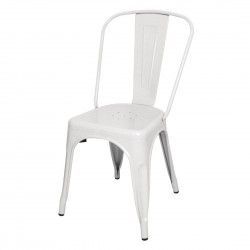 Chaises en acier blanc Bolero Bistro (lot de 4) 2