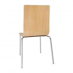 Chaises dossier carré couleur naturelle Bolero (lot de 4) 2