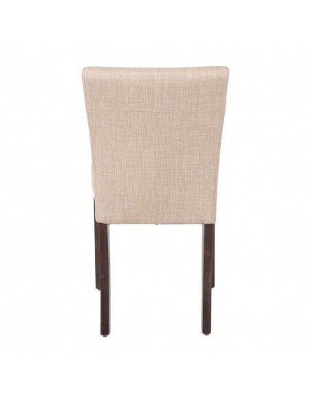 Chaise contemporaine Bolero en toile de jute écrue lot de 2