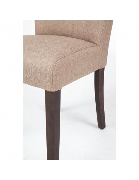 Chaise contemporaine Bolero en toile de jute écrue lot de 2