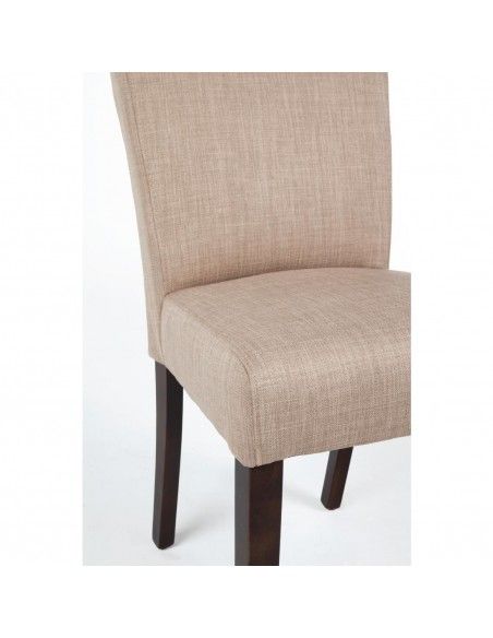 Chaise contemporaine Bolero en toile de jute écrue lot de 2