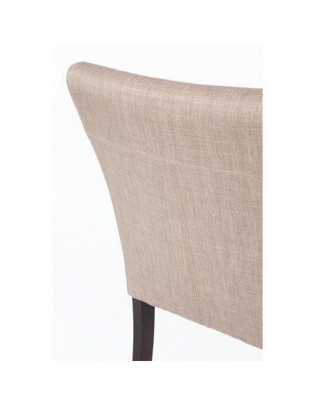 Chaise contemporaine Bolero en toile de jute écrue lot de 2