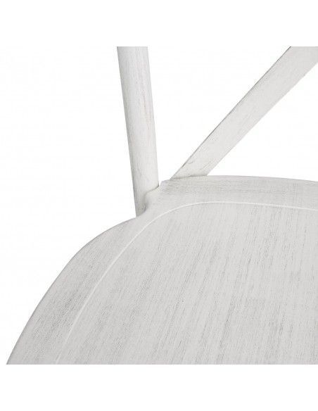 Chaises en résine à dossier croisé Bolero Manhattan blanches (lot de 4)