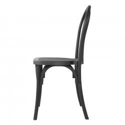 Chaises en résine style bois courbé Bolero Soho noires (lot de 4) 2