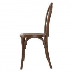 Chaises en résine style bois courbé Bolero Soho noyer (lot de 4) 2