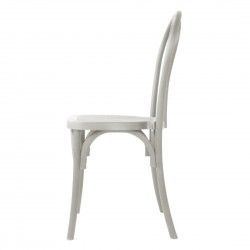 Chaises en résine style bois courbé Bolero Soho blanches (lot de 4) 2